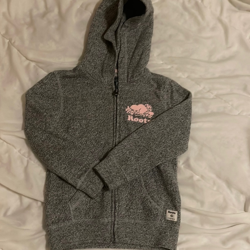 Roots Gray Kids Hoodie Jacket
